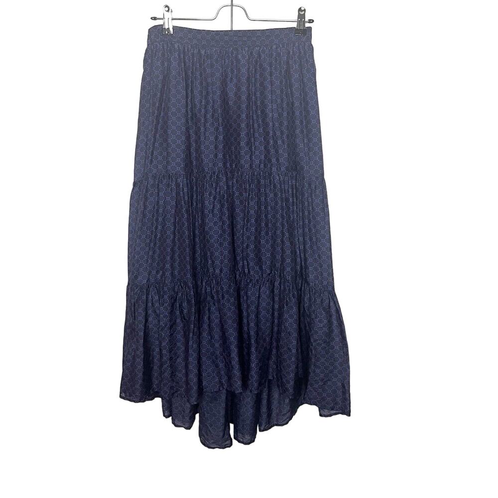 Xirena Iris Women’s Sz XS Tiered Floral Cotton Silk Boho Midi Maxi Skirt